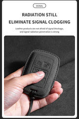 Suede Car Key Case for Land Rover and Jaguar Cars