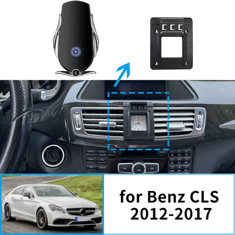 Wireless Charging Phone Mount for Mercedes-Benz CLS 2012–2017 Car Phone Holder CATUSIKI