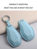 Car Key Case Cover For ARCFOX Alpha S Alpha T αS αT GT ECF ARCFOX-7 PU Leather Car Keychain