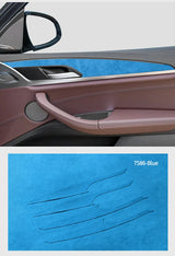 BMW X3 X4 Door Inner Handle Decorative Trim Frame Sticker 4Pcs Alcantara