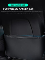 Artificial Leather Kick Pad Trim for Volvo Models Car Interior Accessory LINGLUYANG