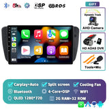 2K QLED Android Head Unit with CarPlay for SEAT Ibiza 2008–2015