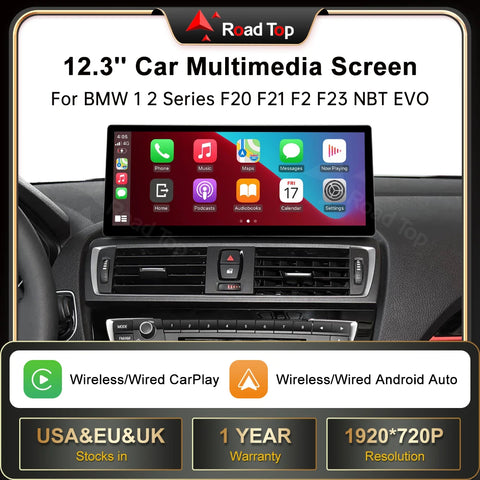 12.3-inch Multimedia Linux Display for BMW 1 2 Series 2012-2019 Android Head Unit wincago