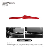 For BMW Two-gate G42 3er I3 G20 G28 4er I4 G23 Center Console Dashboard Trim Sticker Car Interior Accessories Made of Alcantara