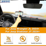 Center Console Phone Holder for Jeep Wrangler JL 2024 Car Interior Accessory HEBE