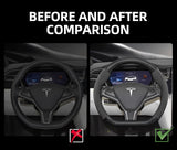 Steering Wheel Cover Matte Carbon for Tesla Model 3 Car Interior Accessory Hocasen