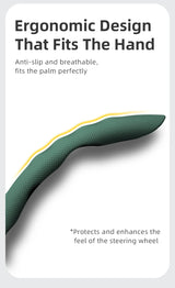 Breathable Leather Steering Wheel Cover for Honda
