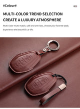 Leather Car Remote Key Case Cover For Chery Jetour X70 X70m X70plus X90plus X95pro X95 Plus Key Bag Protecter Keychain Shell