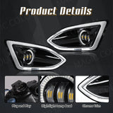 LED Fog Lights with DRL for Ford Edge 2015-2018 Car Interior Accessory MAGIC COLORM