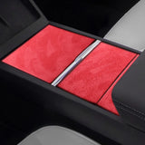 For Tesla Model 3 (2024-) Model Y(2025-) Center Console Panel Trim Sticker Anti Scratch Car Interior Accessory Made of Alcant