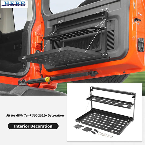 Double Layer Tailgate Rack for GWM Tank 300 2021-2025 Car Interior Accessory HEBE