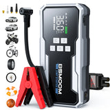 26800mAh Jump Starter with Air Compressor 1000A/1500A PEAK Booster Tyre Inflator Portable Car Battery Power Bank Charger Air Pump
