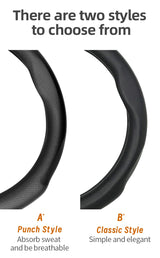 Breathable Leather Steering Wheel Cover for Hyundai