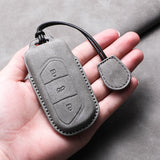 Car Remote Key Case Cover For Voyah Free Dream Phev i-Land 2024 Sheep Suede Key Case Shell Fob Protective Keychains Accessori