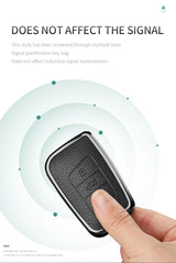 Metal and Leather Car Key Case Cover for VW Volkswagen Passat B8 CC Arteon Magotan GTE Skoda Fabia Superb A7 Kodiaq