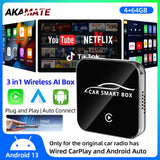 Wireless CarPlay Adapter Android 13 for Universal Car Radios CarPlay Adapter AKAMATE