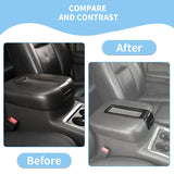 Carbon Fiber Armrest Box Cover for Chevy Suburban Car Interior Accessory HEBE