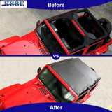 Mesh Roof Sunshade for Jeep Wrangler JK 4-Door 2007-2017 Car Interior Accessory HEBE