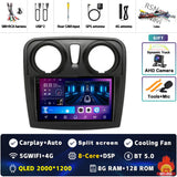 2K QLED Android Head Unit for Renault Sandero Logan 2 2014–2019