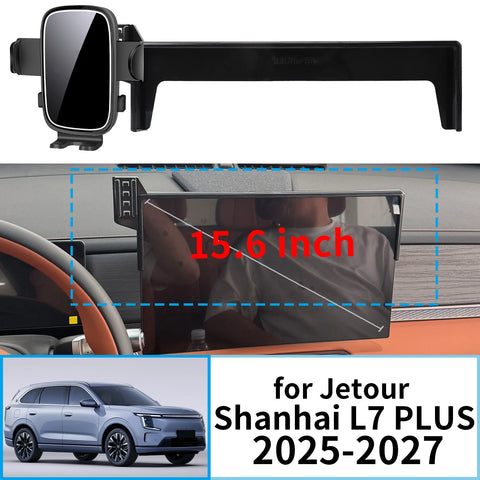 Wireless Charging Smart Phone Mount for Jetour Shanhai L7 2025–2027 Car Phone Holder CATUSIKI