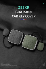 8 Button Aluminum Alloy Goatskin Car Key Case Cover for Zeekr X 001 009 2022 2023 Car Key Case OEM