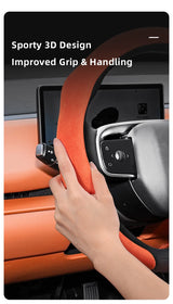 Premium Suede Steering Wheel Cover for Leapmotor Cars