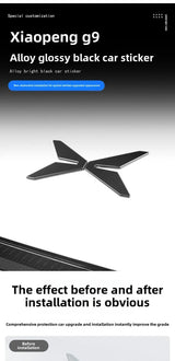 For Xpeng G9 2024 Xiaopeng G9 Black Badge Front Rear Badge Blackened Modification Front/Rear Badge OEM