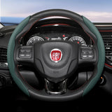 Breathable Leather Steering Wheel Cover for Fiat Cars