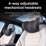 Car Seat Neck Pillow Lumbar Support Set - Universal Ergonomic Headrest for Driving Comfort Car Interior Accessory OEM