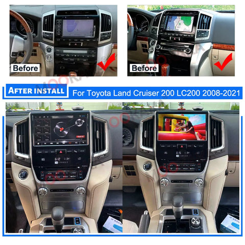 12.3 Inch Android 13 Multimedia Unit for Toyota Land Cruiser 2008–2021 Android Head Unit Aotsr