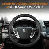 Ultra-Thin Leather Steering Wheel Cover for Toyota Crown