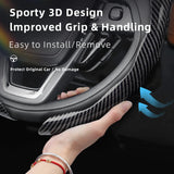 Carbon Fiber Wheel Cover with Wave Design Lincoln Car Interior Accessory Hocasen