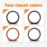 Mini Ultra-Thin Breathable Leather Wheel Cover Car Interior Accessory Hocasen