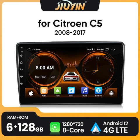9-inch Touch Screen Android Head Unit for Citroen C5 2008-2017 Android Head Unit JIUYIN