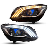 LED Matrix Headlights Black W205 15-21