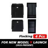For Tesla New Model Y Launch 2025 Juniper  Center Console Eyeglasses Storage Case Armrest Storage Box Upper&Lower Accessories