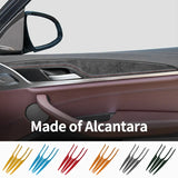 BMW X3 X4 Door Inner Handle Decorative Trim Frame Sticker 4Pcs Alcantara Car Interior Accessory NONE