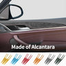 BMW X3 X4 Door Inner Handle Decorative Trim Frame Sticker 4Pcs Alcantara