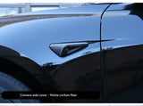 For Tesla New Model 3 Highland 2024 and New Model Y LAUNCH Juniper 2025 Side Camera Cover Lens Protector Black White Red Shiny