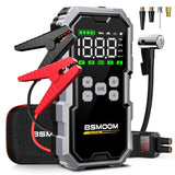 Car Jump Starter With Air Compressor, 6000A Powerful Car Battery Starting Device, LCD Screen, 21800mAh