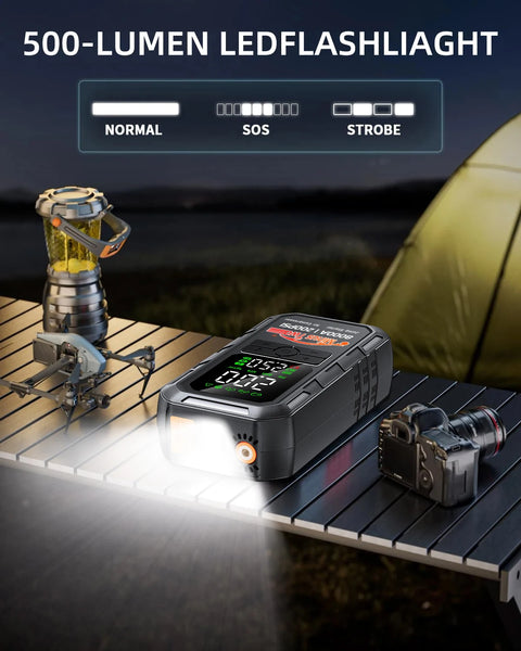 12V Portable Emergency Car Jump Starter 8000mAh Battery Booster Power Bank Auto Starting Device Jump Starter MINUS TWO