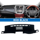 Premium Plush Dashboard Mat for Toyota Crown S200 Dashboard Mat CATUSIKI BLACK RHD