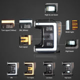 LED Headlights Sequential DRL for Ford Super Duty 17-19 Car Interior Accessory Vland