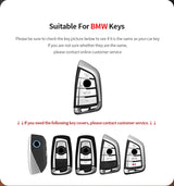 Aluminium Alloy Car Key Case Cover for BMW 1 3 5 7 Series x1 x3 x5 x7 Car Key Accessory OEM