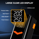 1000A/1500A PEAK Car Jump Starter & Air Compressor, 150PSI Tire Inflator for Gas/Diesel, 3-Mode LED, Portable Power Station A