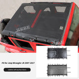 Mesh Roof Sunshade for Jeep Wrangler JK 4-Door 2007-2017 Car Interior Accessory HEBE
