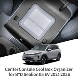 Smabee for BYD Sealion 5/6 EV 2025 2026 Sealion 6/7 D-MI Central Cool Storage Box Stowing Tidying Car Tray ABS Accessories Ca
