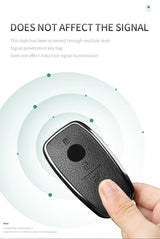 Metal and Leather Car Key Case Cover for Mercedes Benz