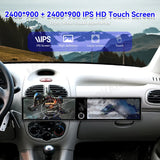 24.6" Dual Screen Android Head Unit for Peugeot 206 2002–2010