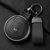 Goatskin Car Key Case Cover For BMW MINI Cooper ONE JCW Clubman Countryman